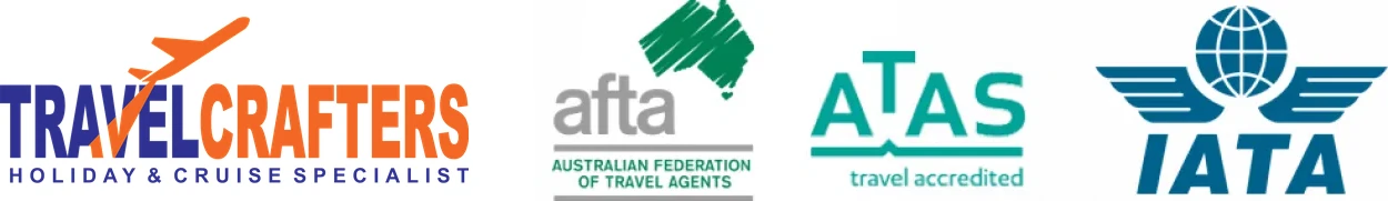 Travel Crafters, AFTA, ATAS and IATA logos
