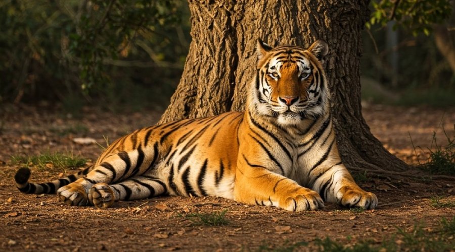 The Land of Fire: Capturing the Intense Amber Hues of Tadoba’s Dry Deciduous Heart.